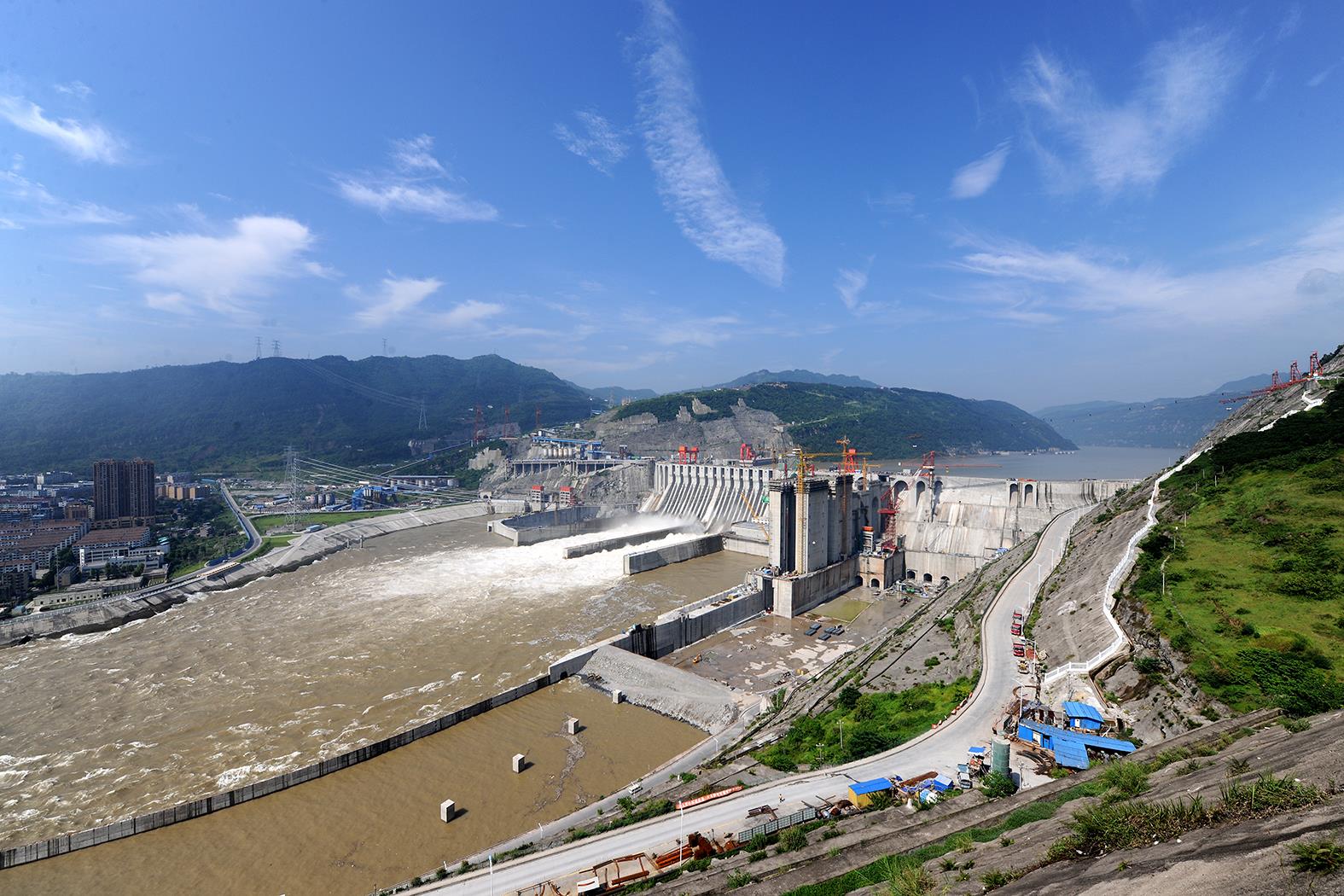向家坝8月工程面目全景 